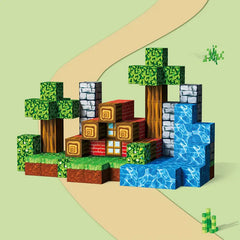 Juego de Bloques Mundo Magnético Minecraft - 100 piezas ORIGINAL