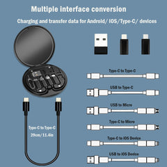 Kit Multifuncional de Cables Múltiples Conectores y Soporte para Celular