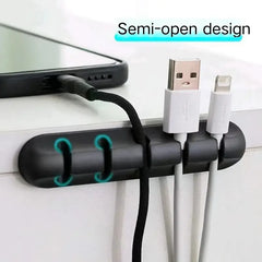 Clip Organizador de Cables para Escritorio 5 agujeros