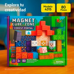 Juego de Bloques Mundo Magnético de 80 piezas