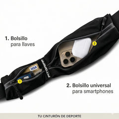 Cangurera Deportiva Fit Diseño Invisible, ideal para Correr, Hacer Ejercicio, etc.