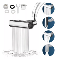 Boquilla de Caño Multifunción 360° 4 Chorros Versión Premium