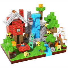 Bloque Mundo Magnetico Tipo Minecraft de 100 piezas
