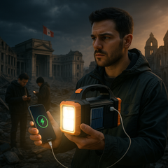 Linterna Survival 2.0 con power bank incluído Kit Terremoto