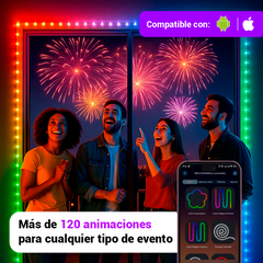 Luces LED Smart RGB Navideñas 🎄 con Bluetooth - 10 metros
