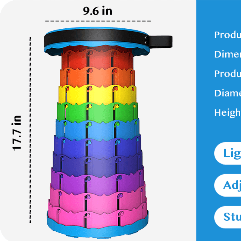 Banco retractil y plegable - Soporta hasta 120 kg - Productos Virales
