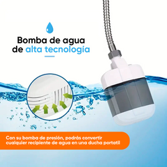 Ducha Portatil recargable de fácil uso