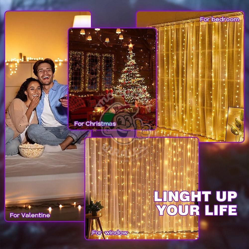 Cortinas luces LED RGB inteligentes - Crea texto, imágenes y patrones - 2 x 2 metros - Productos Virales