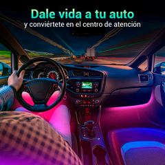 4 tiras Led RGB para Auto Versión PRO - Manéjalo con el celular