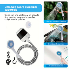 Ducha Portatil recargable de fácil uso