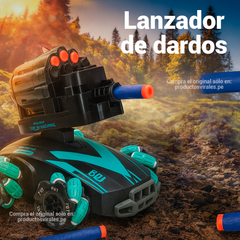 Tanque 360° - 4 juguetes en 1 con Control Remoto Incluído