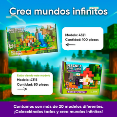 Juego de Bloques Mundo Magnético de 80 piezas