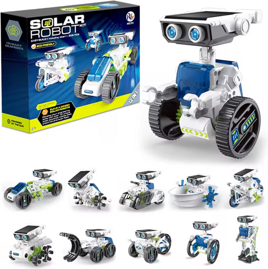Kit Robot con Panel Solar - 12 modelos en 1