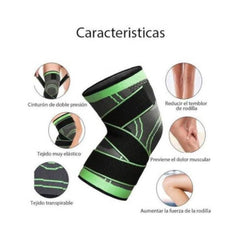 Rodillera de Compresión Ajustable 360 ° - Evita lesiones - Productos Virales