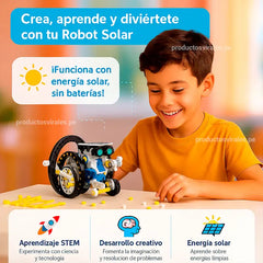 Kit Arma tu propio Robot con Panel Solar - 13 modelos en 1