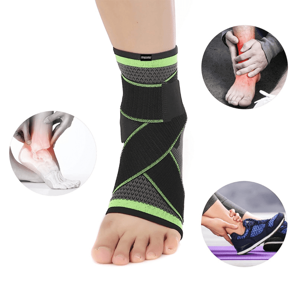 Tobillera deportiva de Compresión con bandas ajustables - Evita lesiones - Productos Virales