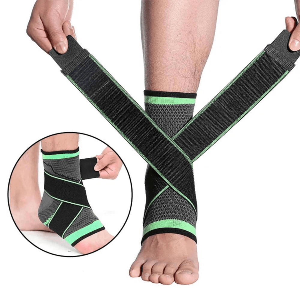 Tobillera deportiva de Compresión con bandas ajustables - Evita lesiones - Productos Virales