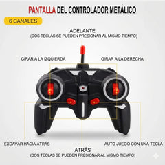 Excavadora Realista a control remoto - Material Metálico y ABS