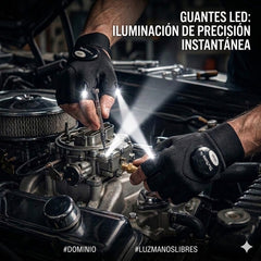 Guantes con Linterna Led - Manos libres
