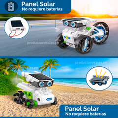 Kit Robot con Panel Solar - 12 modelos en 1