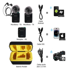 Micrófono inalámbrico SX12 PRO ideal para Tik Tok