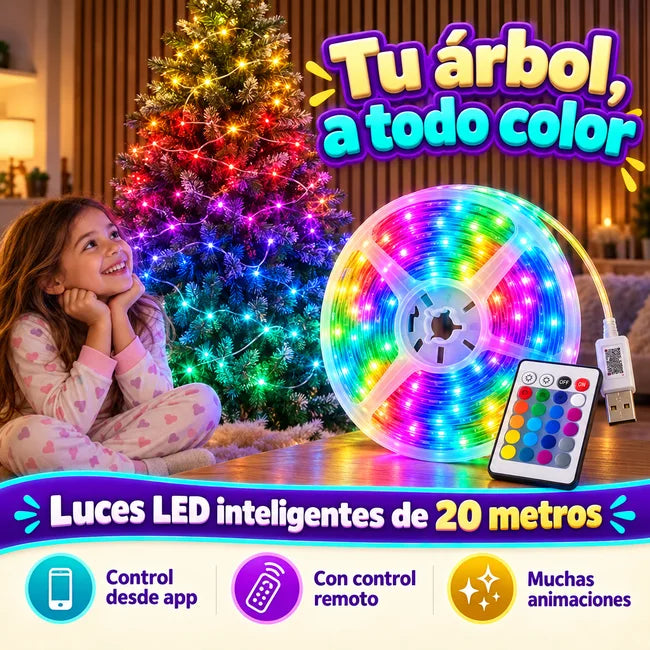 Luces Smart Led navideñas de 20 metros - foto 1