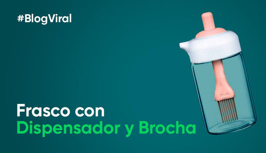 Frasco con dispensador y brocha: Para facilitar al cocinar - Productos Virales