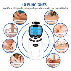 Aparato Electro Estimulador EMS 4 parches - Tu propia terapia en casa