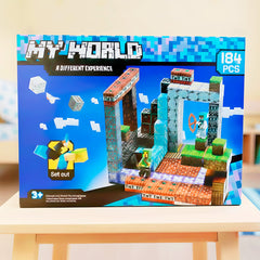 Kit de Bloques Magnéticos Estilo MINECRAFT - 184 piezas