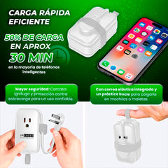 Protector contra sobretensiones de enchufe múltiple