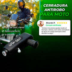 Cerradura antirrobo para moto