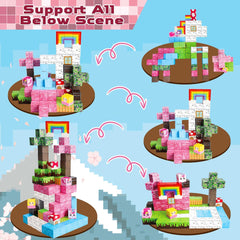 Bloque Mundo Magnetico Mundo de Princesas de 100 piezas