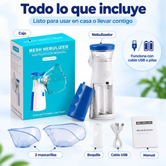 Nebulizador Portátil de Emergencia – Alivio Rápido en Casa, Día y Noche