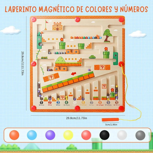 Laberinto Magnético de Mario Bros Montessori