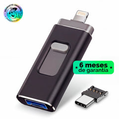 Memoria USB 3.0 Phone Transfer - Guarda fotos y videos de tu celular al instante! - 64 GB