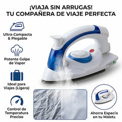 Plancha de vapor Plegable - Perfecta para viajes