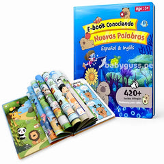 Libro Bilingüe con Sonidos –  420 Palabras -  Producto Original de calidad TAPA DURA ⭐