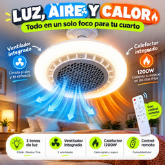 Foco LED con Ventilador y Calefactor