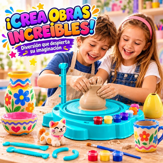 Set de creación de arte en arcilla para niños