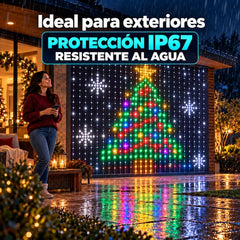 Cortina LED RGB inteligente con Bluetooth