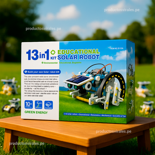 Kit Robot con Panel Solar - 13 modelos en 1
