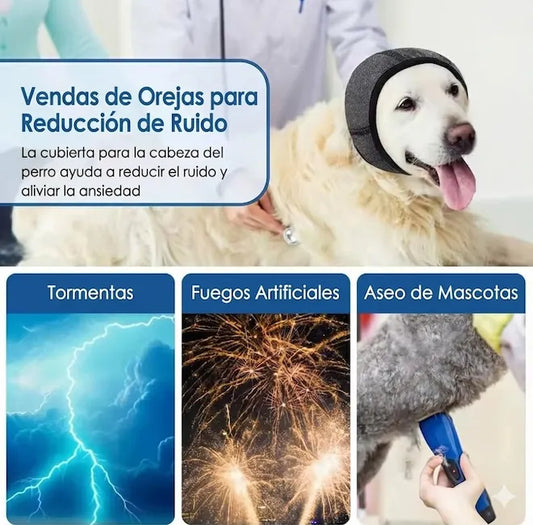 Orejeras antiansiedad reductoras de ruido para perros