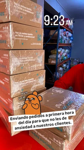 cajas de productos virales enviadas por shalom