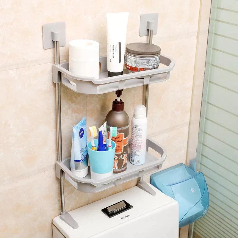 Estante Organizador de Baño 2 Niveles con Adhesivo - Productos Virales