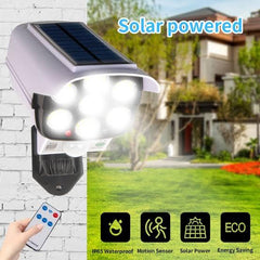 Foco LED Solar tipo Cámara con sensor de movimiento - Espanta Ladrones - Productos Virales