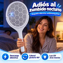 Raqueta Eléctrica 180° Elimina zancudos como jugando! - foto 1