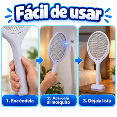 Raqueta Eléctrica 180° Elimina zancudos como jugando! - foto 2