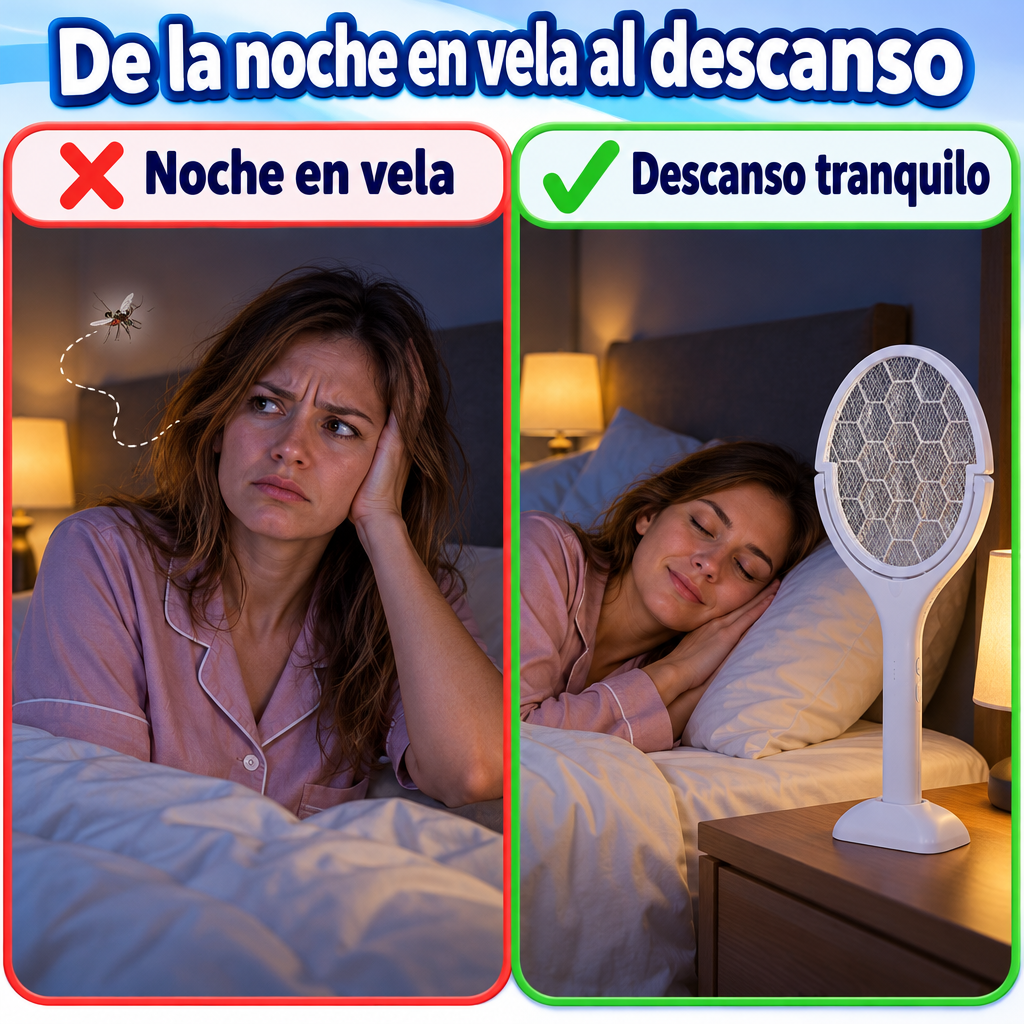 Raqueta Eléctrica 180° Elimina zancudos como jugando! - foto 5