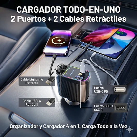 Cargador para Auto Multi conector - Con Proyectos Estrellas