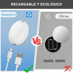 Linterna portatil Led para cartera - Entrada de carga USB